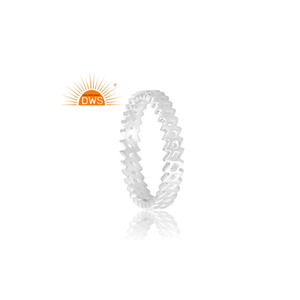 Anillo de Plata de Ley 925 con Diseño Clásico Nuevo para Mujer, Joyería de Diseño Personalizado para Mujer, Regalo para Ella. - Product Image 2
