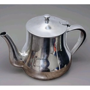 Cafetière en métal personnalisée faite à la main, élégante, finition argentée, théières en laiton antique, cafetière arabe en gros - Product Image 2