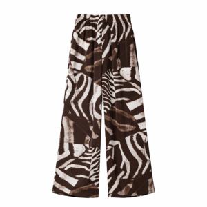 Imprimé dentelle hiver décontracté Flare taille haute velours femmes pantalon Polyester/Nylon Sexy Fitness Street Wear - Product Image 1