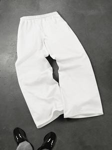Pantalones de chándal holgados de forro polar para hombre, cálidos para invierno, informales, de ajuste suelto, para correr, gimnasio, ropa de descanso, estilo urbano - Product Image 3