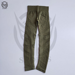 Leggings de Yoga para Mujer, Elásticos, Cómodos, con Corte en V, Pantalones de Gimnasio de Secado Rápido, Talla Grande, Ligeros - Product Image 3