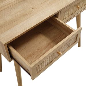 Mesa de tocador de madera y ratán para maquillaje, venta al por mayor, grandes cantidades, fábrica de Vietnam, precios competitivos - Product Image 3