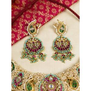 ชุดสร้อยคอเครื่องประดับชุบทองหลากสีโดย MR-S652M Mishr - Product Image 3