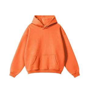 Vente en gros usine – Nouveaux sweats à capuche oversize en molleton épais 300g 100% coton pour hommes, style streetwear, épaules tombantes, personnalisables, pour l'hiver - Product Image 2