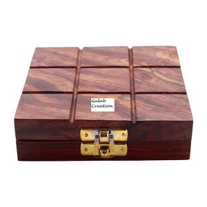 ZAM ZAM IMPEX Vente en gros Bois de manguier Tic Tac Toe & Solitaire Jeu de société Technique polie - Product Image 4