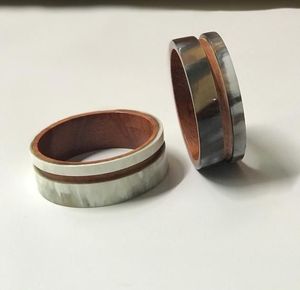 Bracelet en corne de buffle naturelle de haute qualité, fait à la main, surface polie, bijoux traditionnels écologiques - Product Image 6