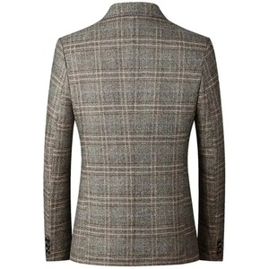 Nuovi uomini affari Blazer moda Plaid abito <span class=keywords><strong>da</strong></span> sposa uomo giacca maschile formale prezzo all'ingrosso 2025 di alta qualità - Product Image 2