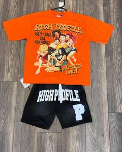 แฟชั่นล่าสุด ชุดเซ็ตขาสั้นสีพื้นสำหรับผู้ชายไซส์ใหญ่ สไตล์ไฮสตรีท ผ้าฝ้าย 100% ระบายอากาศ แห้งเร็ว รับสกรีนโลโก้ - Product Image 3