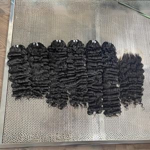 Extensiones de cabello humano de Vietnam alineadas con cutícula de alta calidad, venta al por mayor, pelucas de encaje completo de onda profunda, pelucas con cierre - Product Image 3