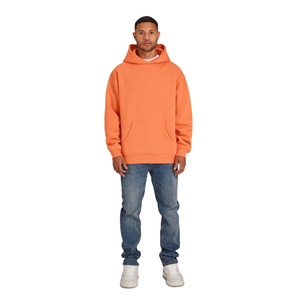Sweat-shirts en coton uni pour hommes, style streetwear oversize, sweat-shirt à manches longues en molleton, 100 % coton, personnalisable - Product Image 1