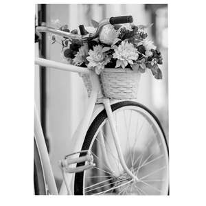 Impresión artística de bicicleta DIN A3, diseño elegante para decoración del hogar, para cesta de bicicleta - Product Image 1