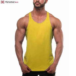 Chaleco de algodón de alta calidad para hombre, camiseta sin mangas personalizada de malla de poliéster para entrenamiento de gimnasio - Product Image 6