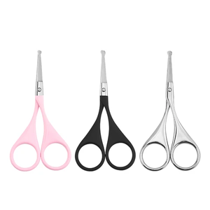 Tijeras profesionales de acero inoxidable, Tijera para el cabello de nariz pequeña, tijera profesional de seguridad para el cabello de nariz redondeada - Product Image 3