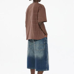 Venta al por mayor OEM logotipo personalizado de talla grande Casual hombres Camisetas manga corta 100% algodón respetuoso con el medio ambiente transpirable 260g - Product Image 3