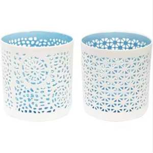 เชิงเทียนเหล็กเฮอร์ริเคนแบบเหล็กสไตล์บัลติแฮนด์เมดทนทานของตกแต่งบ้านสำหรับใช้ทางศาสนา - Product Image 4