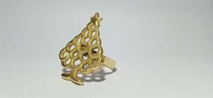 แหวนรองผ้าเช็ดปากทองเหลือง ดีไซน์หรูหราทันสมัย อุปกรณ์ตกแต่งงานแต่งงาน งานเลี้ยง คุณภาพสูง ทนทาน - Product Image 3