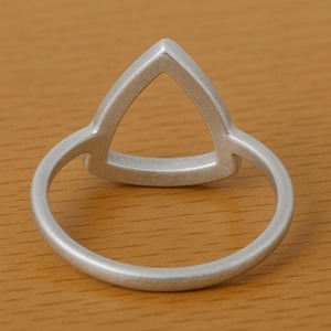 925 Sterling Silver Trillion Ring <b>Frame</b> Beaded Edge Ring Setting DIY Mount Handmade Trillion Bezel Ring Blank For Jewelry Making - Product Image 4