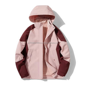 Veste à capuche pour homme en polyester 100% imperméable et coupe-vent, à deux pièces détachables, épaisse, pour la randonnée en montagne, fermeture éclair, vente chaude - Product Image 4