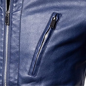 Veste en cuir vintage Causal Manteau Vestes en cuir pour hommes - Product Image 4