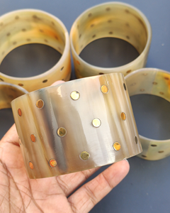 High Quality Handmade Polished Buffalo Horn <b>Bangle</b> Traditional Eco-Friendly Modern Stylish Bracelet for Daily Wear - Product Image 3