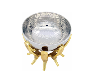 Tazón decorativo de calidad estándar con tazón de metal de Grado Superior y diseño de lujo para usos de decoración de Ambience Lifestyle - Product Image 6