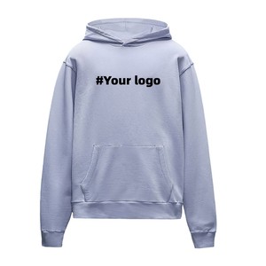 March EXPO Vêtements pour hommes sur mesure sweat à capuche sans cordes streetwear surdimensionné coton épaule tombante Hoodies sweats à capuche courts - Product Image 2