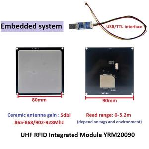 Módulo Lector <span class=keywords><strong>RFID</strong></span> UHF Mini YRM200 <span class=keywords><strong>USB</strong></span> / TTL UART 0-6m |   Antena de cerámica integrada de 3-5.5dBi para Raspberry Pi Arduino - Product Image 4
