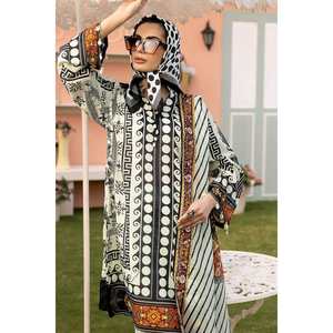 Ensemble 3 pièces non cousu en tissu lawn imprimé numériquement SD-52106, design tendance grandes tailles du XS au 6XL, idéal pour les fêtes et événements, OEM/ODM disponible - Product Image 5