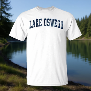 T-shirt Premium Navy Vintage Sports Lake Oswego Oregon - Collezione Vintage Sports - Prodotto Promozionale - Product Image 3