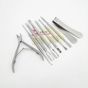 ที่ดันหนังมืออาชีพที่ดันเล็บสแตนเลสสองด้านที่ดันหนังกำพร้าที่ตัดเล็บ - Product Image 1