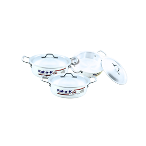 Juego de Ollas Ruha-K con Acabado Metálico, 6 Piezas, Tamaños de 24-28 cm, Fácil de Limpiar, Juego de Utensilios de Cocina - Product Image 2