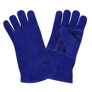 Guantes de Soldadura de Cuero Vacuno de Alta Resistencia para Seguridad Industrial, Palma de Hockey Resistente a la Abrasión, Guantes para Construcción y Barbacoa - Product Image 1