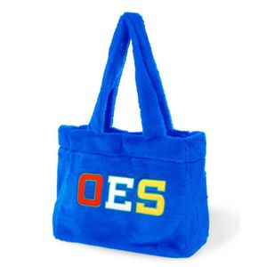 กระเป๋าขนสัตว์สีฟ้าอ่อนตามคำสั่งของกระเป๋าถือดาวตะวันออกอุปกรณ์เสริมแฟชั่นกรีกที่กว้างขวางทนทาน4ผู้หญิงที่สง่างาม - Product Image 1