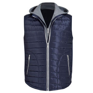 2025 chaleco para hombres desmontable con capucha nueva llegada invierno sin mangas moda Puffer chalecos hombres más vendidos sin mangas Puffer OEM - Product Image 1