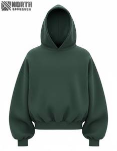 Sudaderas y sudaderas de algodón para mujer Sudaderas con capucha de poliéster con estampado de logotipo bordado Manga larga para mujer Sudadera con capucha de 450 GSM - Product Image 1