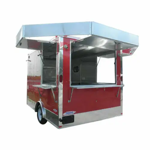 Camion de vente entièrement équipé de nourriture de camion de chariot de nourriture de remorque facile à utiliser de nourriture
