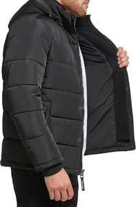 Vente en gros Vestes légères personnalisées pour hommes Vestes stylées à bulles en toile style rue principale avec col montant - Product Image 3