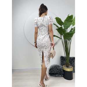 Vestido Largo de Encaje 2048 con Cintura Natural - Product Image 4