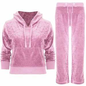 Tracksuit <b>Velvet</b> 2 Piece Set <b>Women</b> Autumn Winter Long Sleeve Zipper Hooded <b>Jacket</b> Top Sweatpants Jogging Suit - Product Image 1