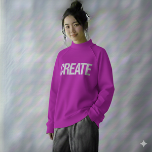 Sudadera de Cuello Alto Verde para Mujer TSI-4876, con Estampado de Letras, 100% Algodón Tejido, Estilo Casual, Marca Privada OEM Trackstar - Product Image 3