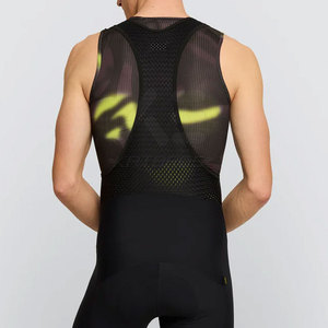 Katusha Cycling Bib Suit Black Green Camo Pattern Breathable Mesh Design <b>Men's</b> Bike Wear - Product Image 3