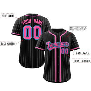 Jersey de béisbol de malla de botón completo para hombre personalizado con nombre de equipo y números ropa de softball - Product Image 3