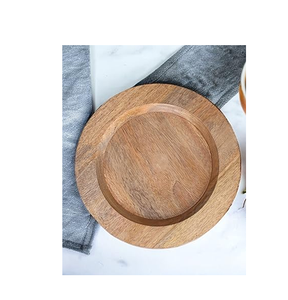 Plateau de service en bois de manguier écologique pour collation design sculpté Table à manger Top Decor Charger pour usage domestique - Product Image 2