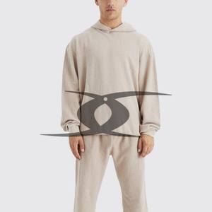 Chándal acampanado lavado ácido para hombre, conjunto de pantalones de chándal acampanados apilados y Sudadera con capucha, chándal desgastado con estampado 3D de lavado ácido - Product Image 6