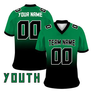 Maillot de football personnalisé sublimé à manches courtes, protection UV, respirant, polyester, uniforme d'équipe avec nom et numéro personnalisés - Product Image 2