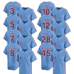 Maillots de baseball unisexes Philadelphie 2025 – Édition limitée alternative – Grandes tailles – Personnalisables – Brodés et imprimés par transfert thermique – Manches courtes - Product Image 1