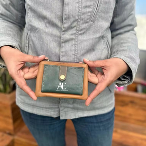 ใหม่จริงทําด้วยมือรีไซเคิลหนังเปลี่ยนเหรียญกระเป๋าผู้ถือบัตรเครดิตกรณีตะวันตกสไตล์หลายกระเป๋าเงินเหรียญขนาดเล็กสําหรับผู้หญิง - Product Image 1