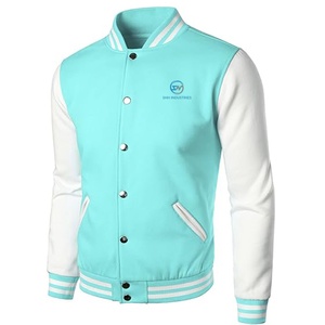 Chaqueta Universitaria de Lana Chenilla con Bordado Personalizado, Cuello Alto, Estilo Urbano, Vintage, para Hombre, OEM, Novedad 2025 - Product Image 1