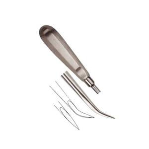 อุปกรณ์ยกรากฟันสเตนเลสสตีลเครื่องมือดึงฟันตามหลักสรีรศาสตร์มีด้ามจับกันลื่นสำหรับมืออาชีพคีมผ่าตัด - Product Image 6