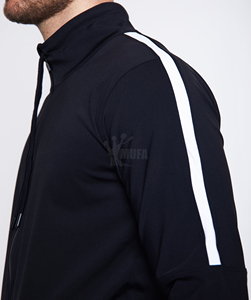 Conjunto Deportivo de Dos Piezas para Hombre, Ajustado, con Cremallera, Sudadera con Capucha y Pantalones Jogger, para Gimnasio, Invierno, Conjuntos Deportivos Lisos - Product Image 2